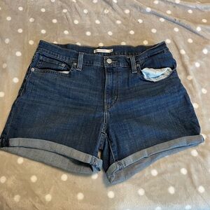 Levi mid length shorts